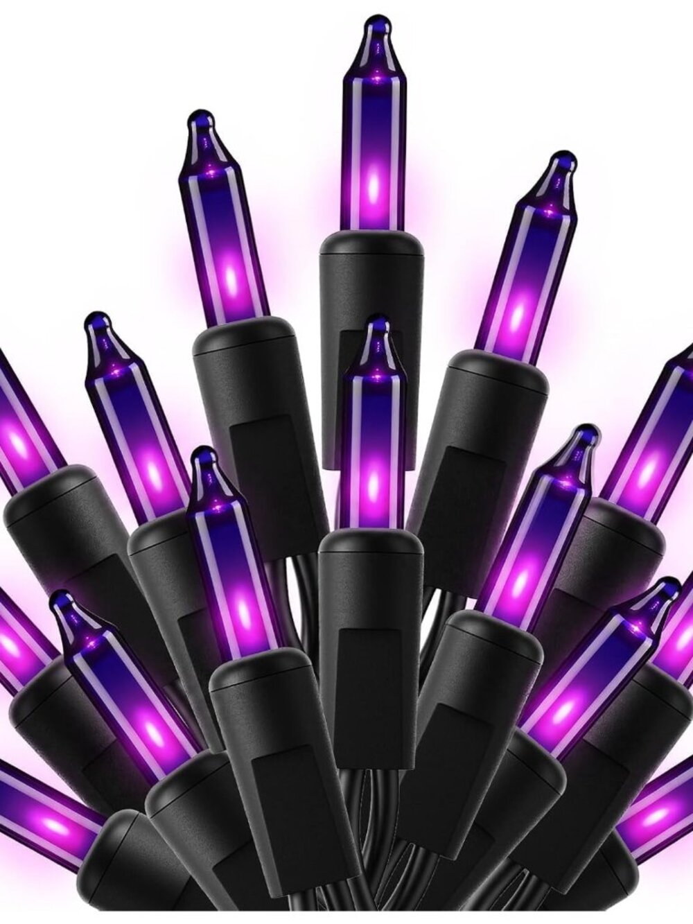 Purple Halloween Mini Lights, 50 Count 10 Feet Mini String Lights